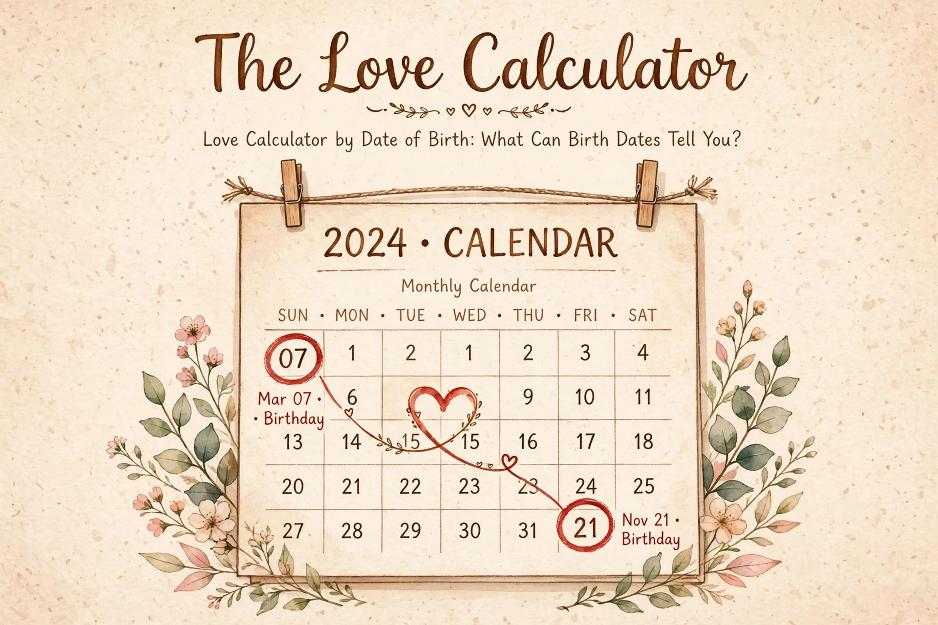 Love Calculator by Date of Birth: What Can Birth Dates Tell You?